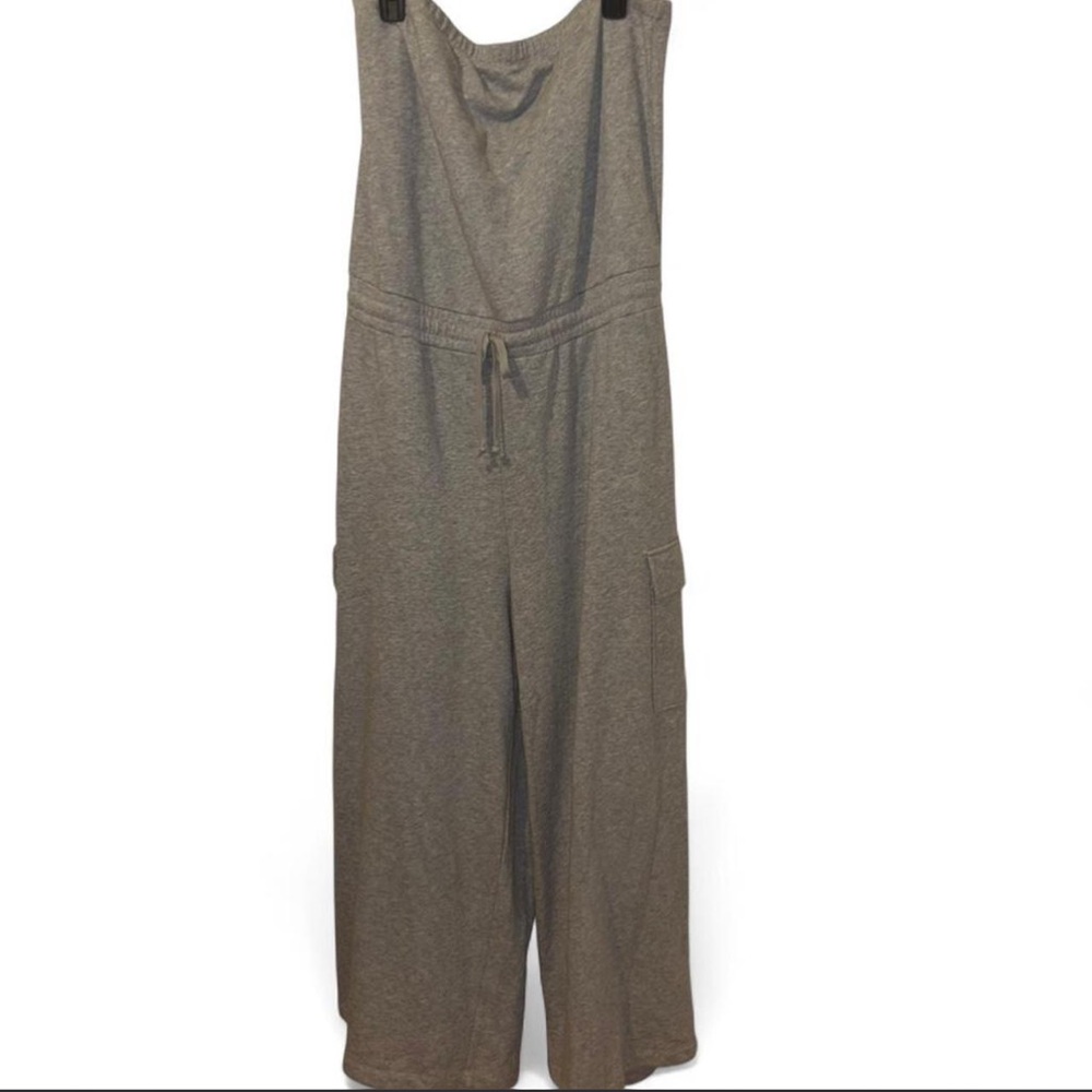 American eagle grey tube top cargo jumpsuit size XXL New with tags